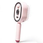Anti-Tangle, Anti Static Electric Spray Air Cushion Massage Comb for Women, Rechargeable Steam Hair Straightener