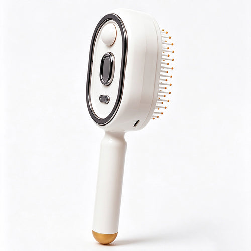 Anti-Tangle, Anti Static Electric Spray Air Cushion Massage Comb for Women, Rechargeable Steam Hair Straightener