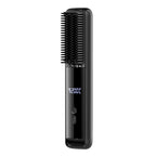 Cordless Hair Straightener Brush for Travel Portable Hair Straightener Comb with Negative Ion Mini hot Brush for Women, on-The-go Rechargeable with LED Display Anti-Scald Protection