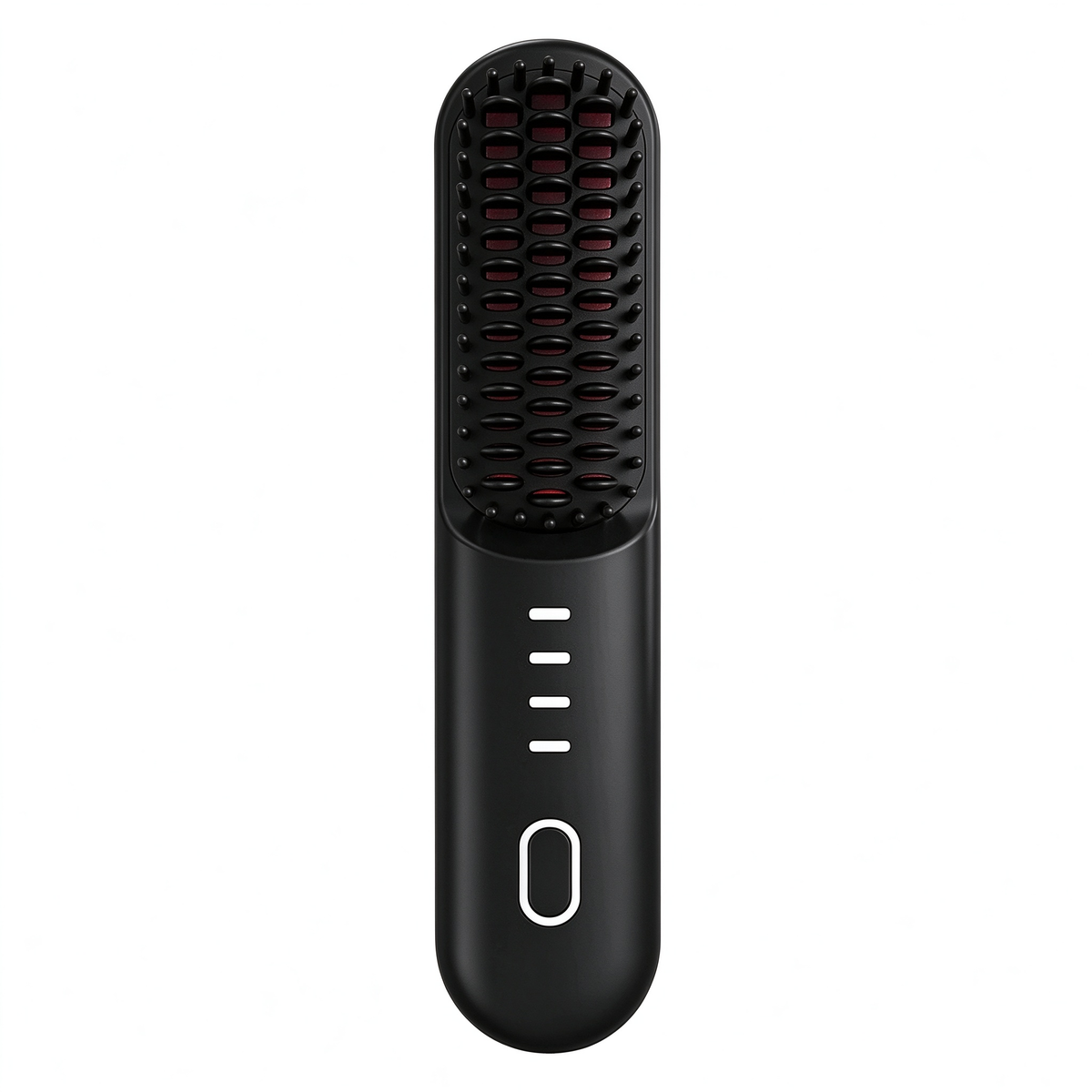 Cordless Hair Straightener Brush, Portable Negative Ion Hot Comb 4 Temperature Settings, Anti-Scald