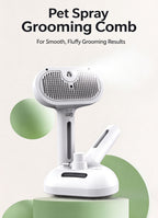 Mevera Cat Brush for Shedding, Self Cleaning Brush for Long Short Hair Cats