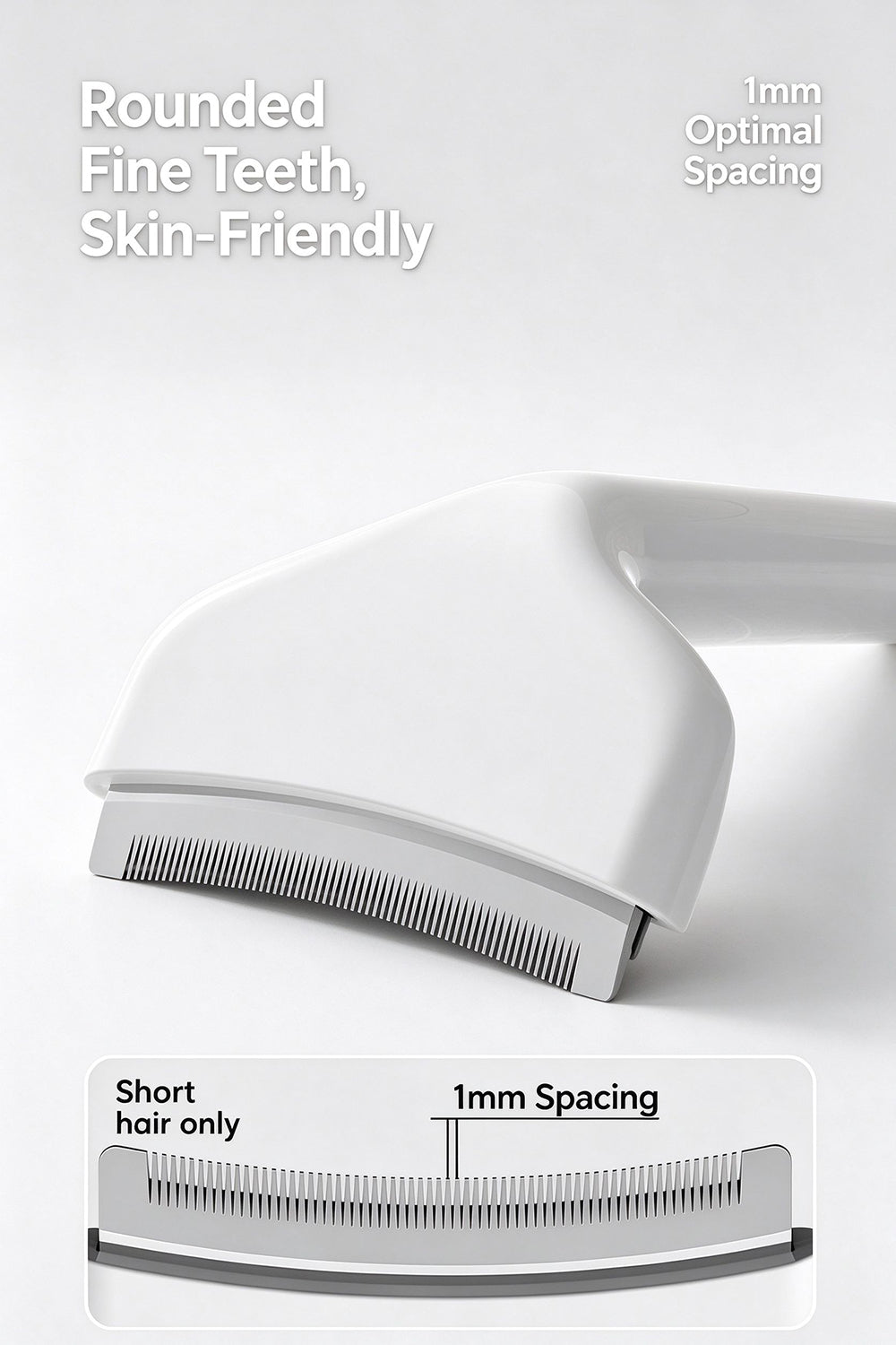 Premium Pet Deshedding Tool ，Small Professional Self-Cleaning Undercoat Brush for Dogs & Cats ，Stainless Steel Grooming Blade with One-Click Hair Release Button